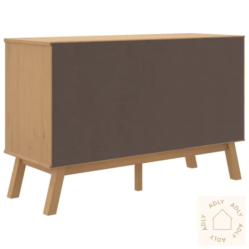 Skjenk Olden Brun 114X43X73,5Cm Heltre Furu