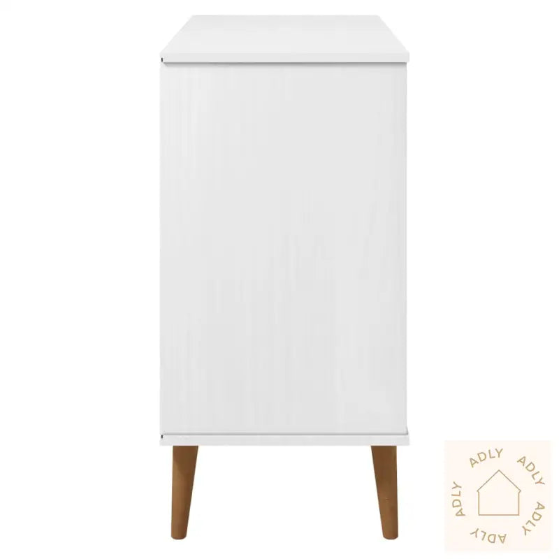 Skjenk Molde Hvit 90X40X80 Cm Heltre Furu