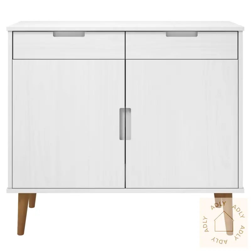Skjenk Molde Hvit 90X40X80 Cm Heltre Furu