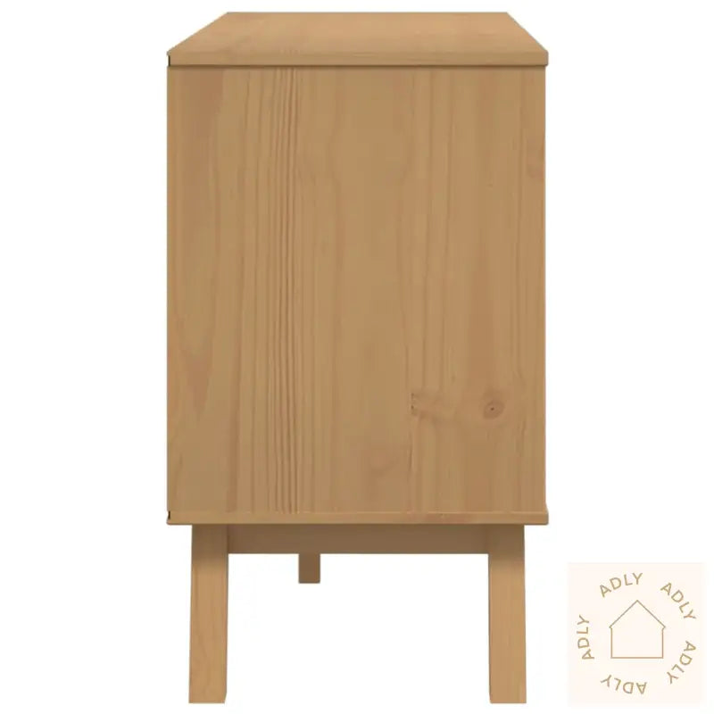 Skjenk Olden Grå Og Brun 114X43X73,5 Cm Heltre Furu