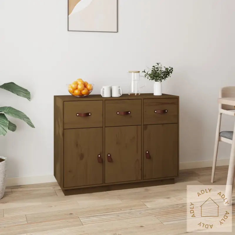 Skjenk Honningbrun 100X40X75 Cm Heltre Furu