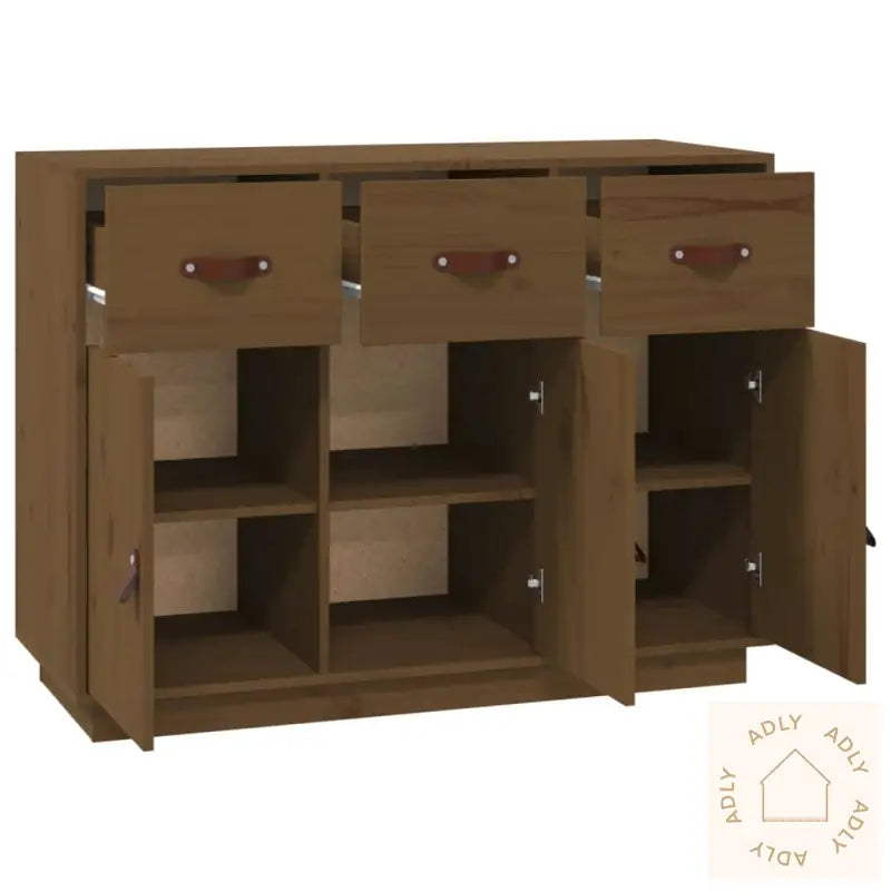 Skjenk Honningbrun 100X40X75 Cm Heltre Furu
