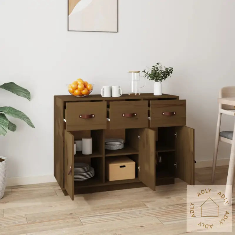 Skjenk Honningbrun 100X40X75 Cm Heltre Furu