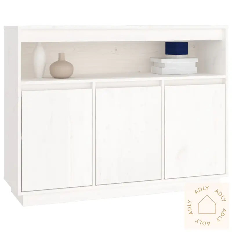 Skjenk Hvit 104,5X34X80 Cm Heltre Furu