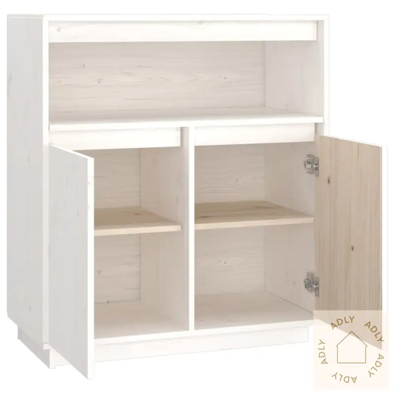 Skjenk Hvit 70X34X80 Cm Heltre Furu