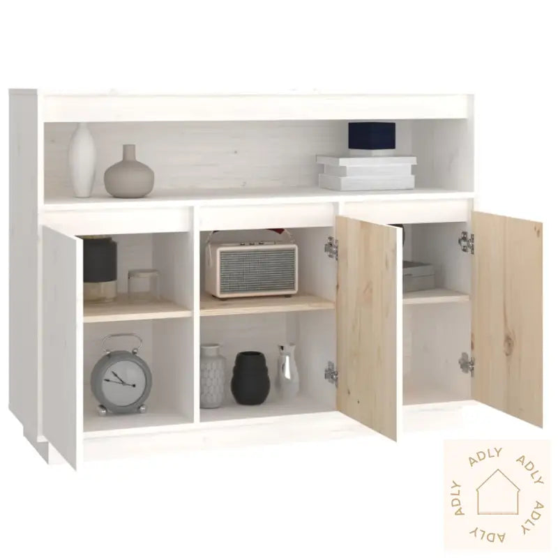 Skjenk Hvit 104,5X34X80 Cm Heltre Furu