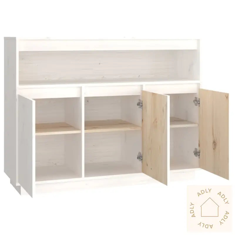 Skjenk Hvit 104,5X34X80 Cm Heltre Furu