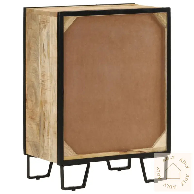 Skjenk Med 2 Skuffer 53X31X72 Cm Heltre Mango Og Jern