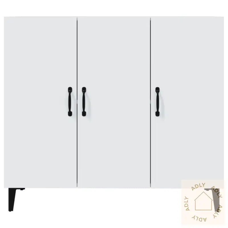 Skjenk Hvit 90X34X80 Cm Konstruert Tre