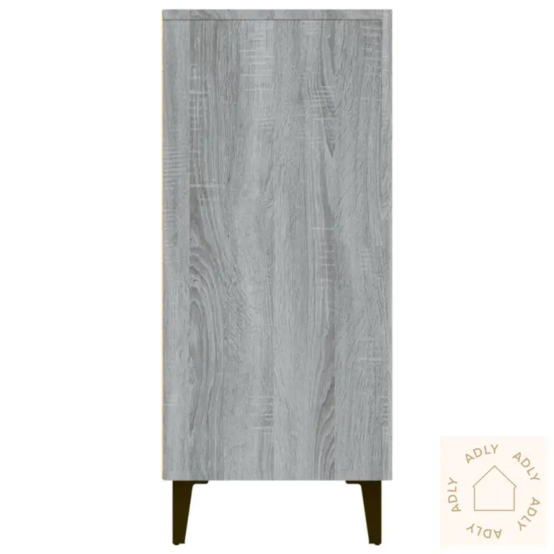 Skjenk Grå Sonoma 90X34X80 Cm Konstruert Tre