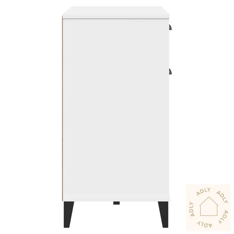Skjenk Viken Hvit 80X40X80 Cm Konstruert Tre