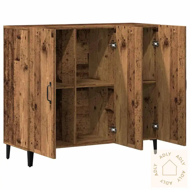 Skjenk Gammelt Tre 90X34X80 Cm Konstruert Tre