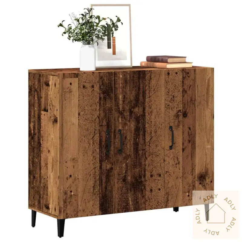 Skjenk Gammelt Tre 90X34X80 Cm Konstruert Tre