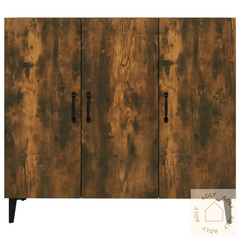 Skjenk Røkt Eik 90X34X80 Cm Konstruert Tre