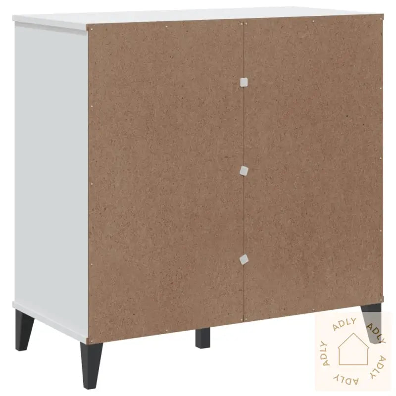 Skjenk Viken Hvit 80X40X80 Cm Konstruert Tre