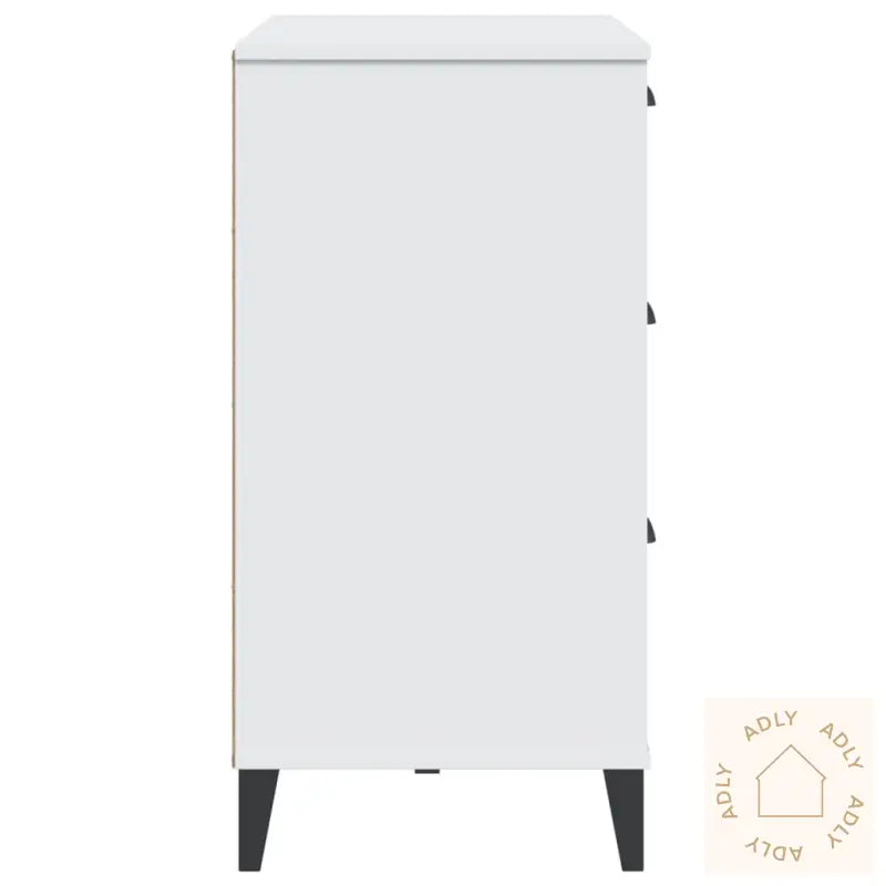 Skjenk Viken Hvit 80X40X80 Cm Konstruert Tre