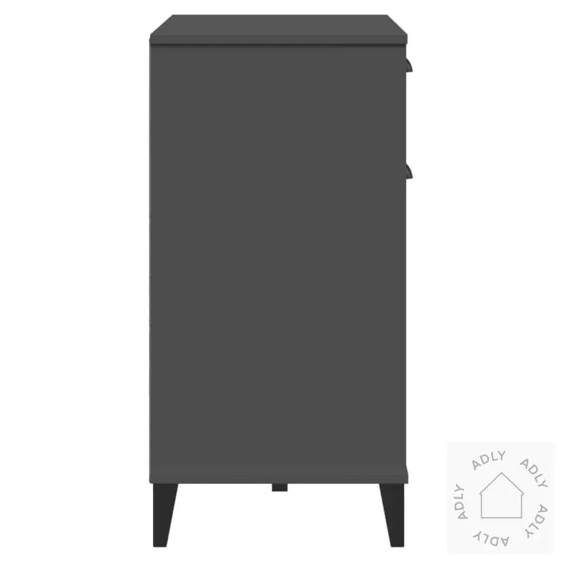 Skjenk Viken Antrasitt Grå 80X40X80 Cm Konstruert Tre