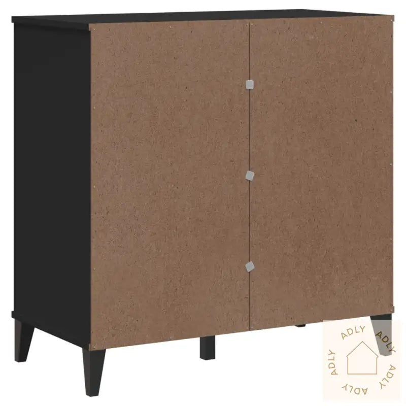Skjenk Viken Svart 80X40X80 Cm Konstruert Tre