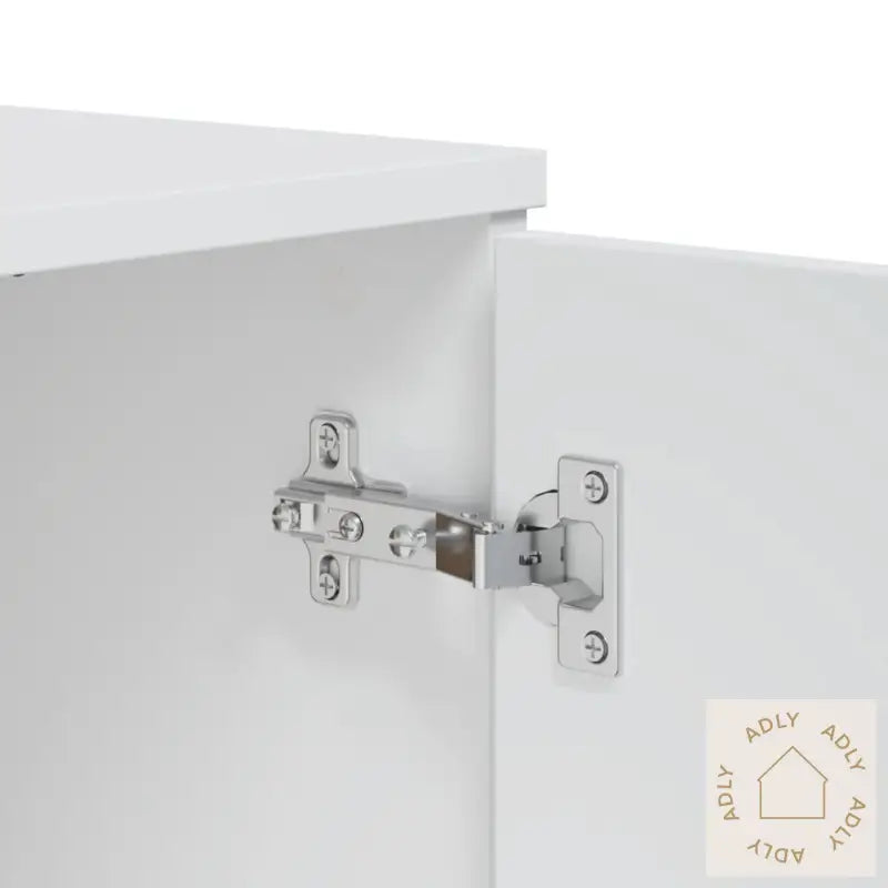 Skjenk Viken Hvit 80X40X80 Cm Konstruert Tre