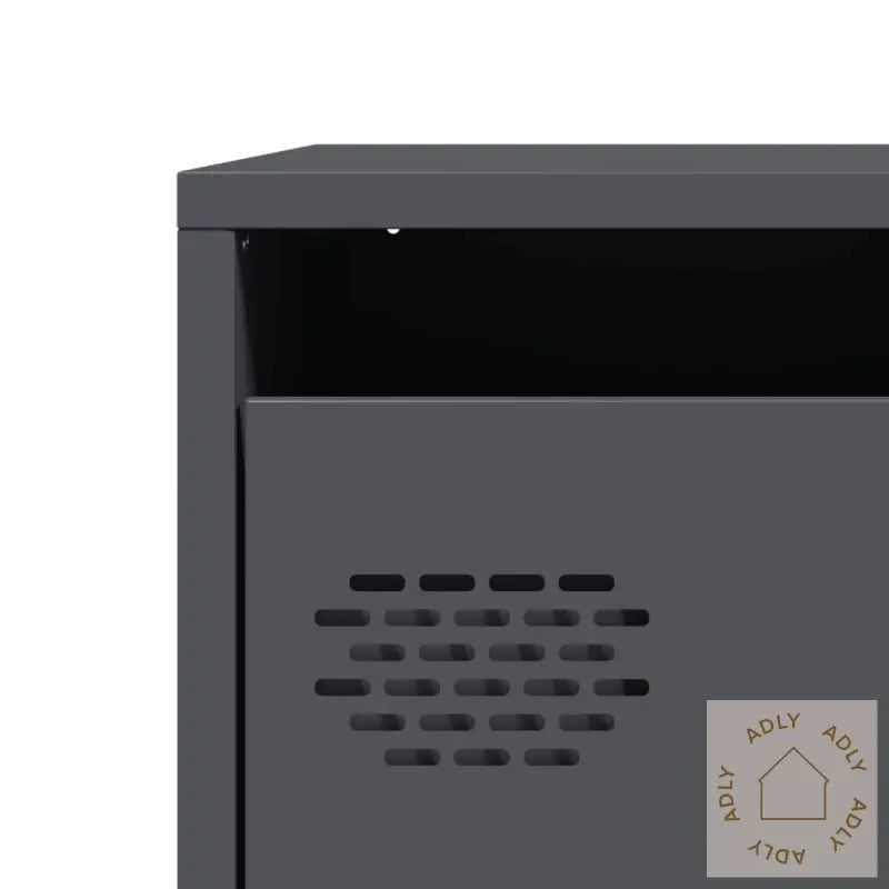 Skjenk Antrasitt 68X39X73,5 Cm Kaldvalset Stål