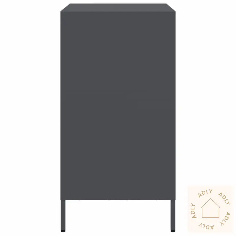 Skjenk Antrasitt 68X39X73,5 Cm Kaldvalset Stål