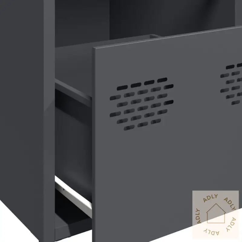 Skjenk Antrasitt 68X39X73,5 Cm Kaldvalset Stål