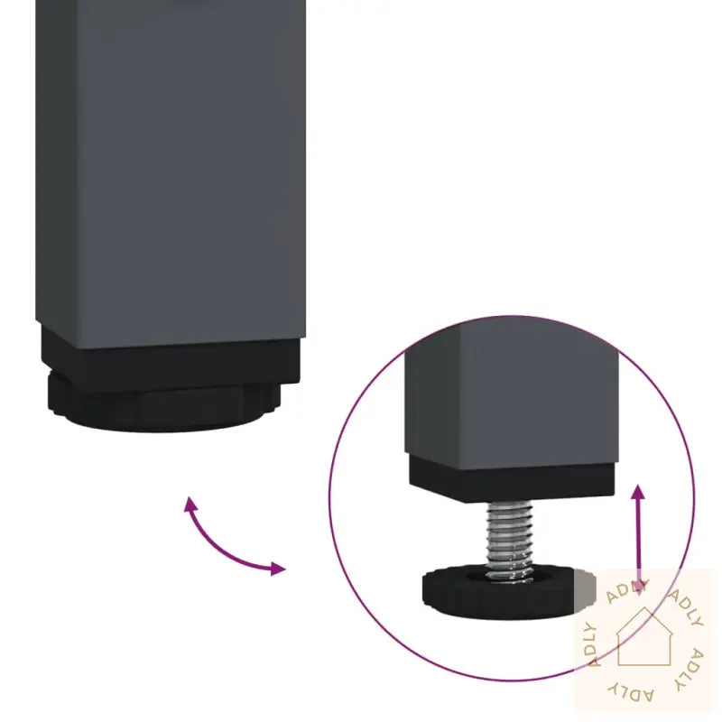 Skjenk Antrasitt 68X39X73,5 Cm Kaldvalset Stål