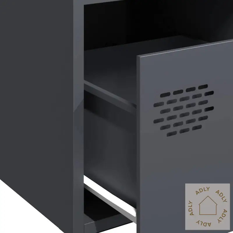 Skjenk Antrasitt 35X39X73,5 Cm Kaldvalset Stål