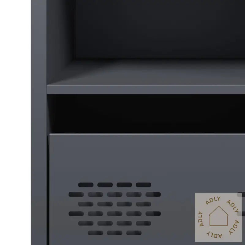 Skjenk Antrasitt 35X39X73,5 Cm Kaldvalset Stål