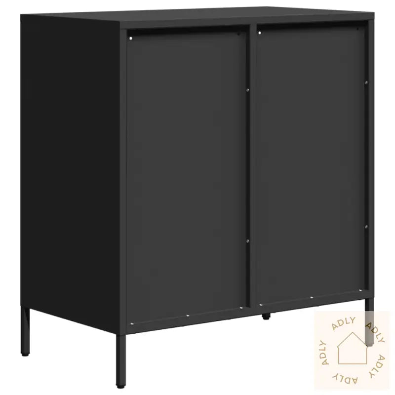 Oppbevaringskap Svart 68X39X73,5 Cm Kaldvalset Stål