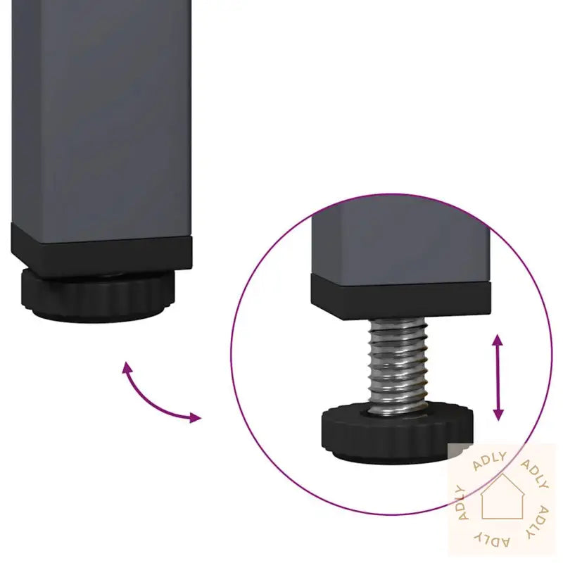 Skjenk Antrasitt 35X39X73,5 Cm Kaldvalset Stål