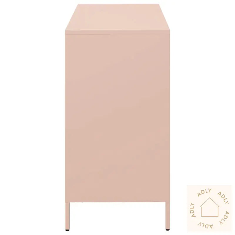 Skjenk Rosa 101,5X39X73,5 Cm Kaldvalset Stål