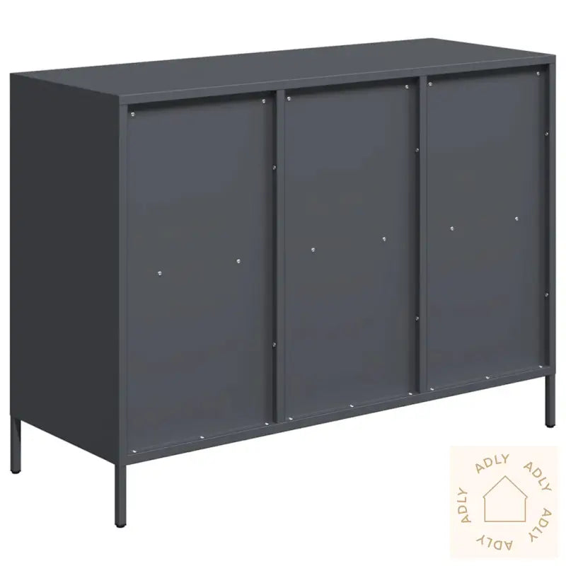 Skjenk Antrasitt 101,5X39X73,5 Cm Kaldvalset Stål