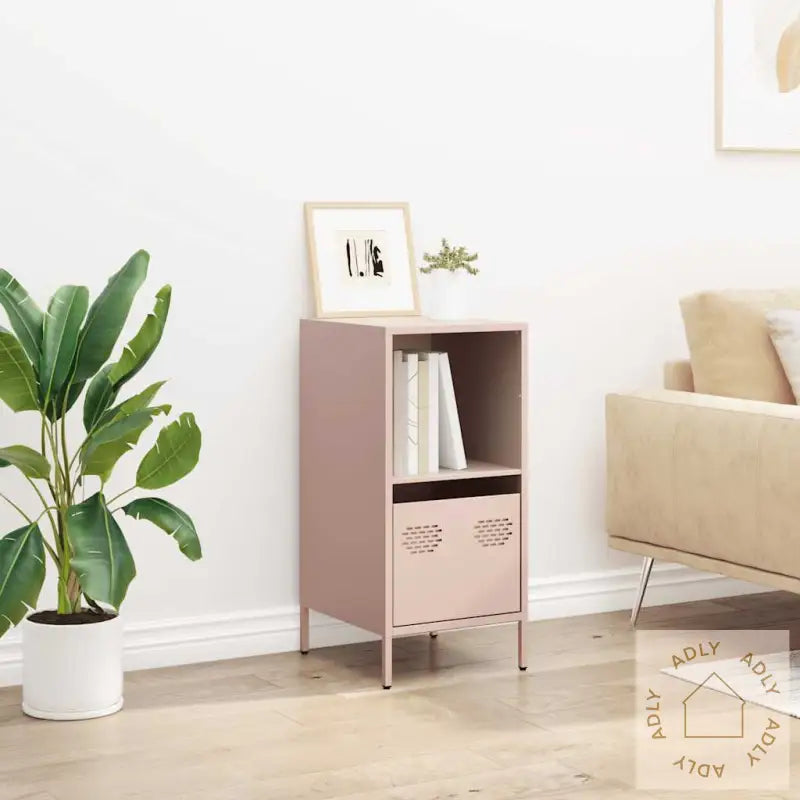 Skjenk Rosa 35X39X73,5 Cm Kaldvalset Stål