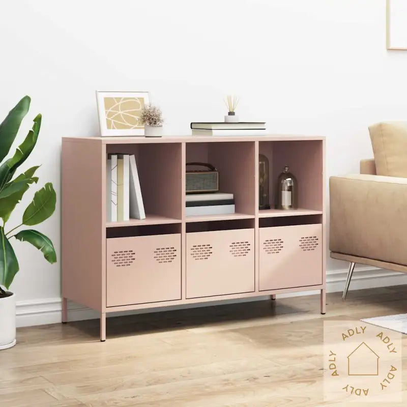 Skjenk Rosa 101,5X39X73,5 Cm Kaldvalset Stål