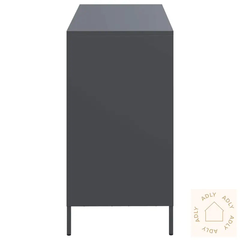 Skjenk Antrasitt 101,5X39X73,5 Cm Kaldvalset Stål