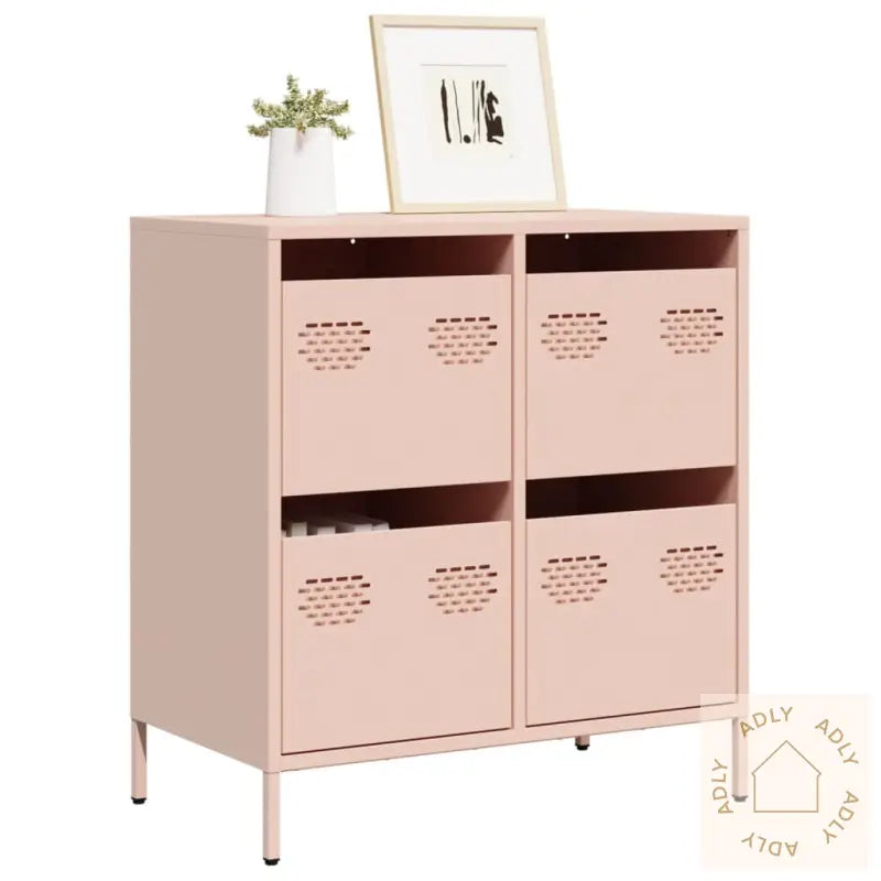 Skjenk Rosa 68X39X73,5 Cm Kaldvalset Stål