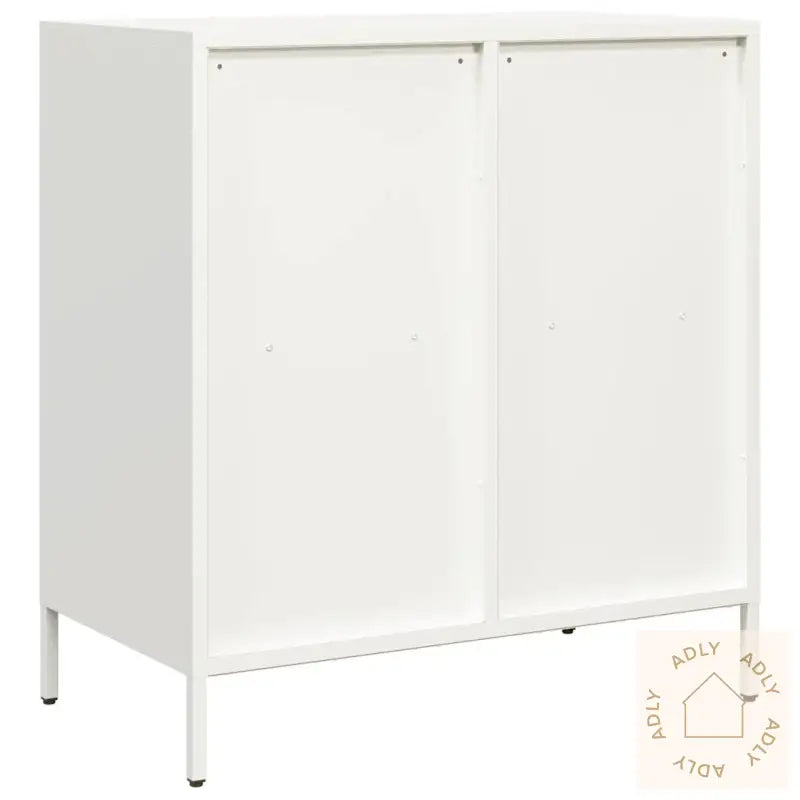 Skjenk Hvit 68X39X73,5 Cm Kaldvalset Stål