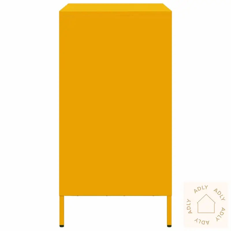 Skjenk Sennepsgul 68X39X73,5 Cm Kaldvalset Stål