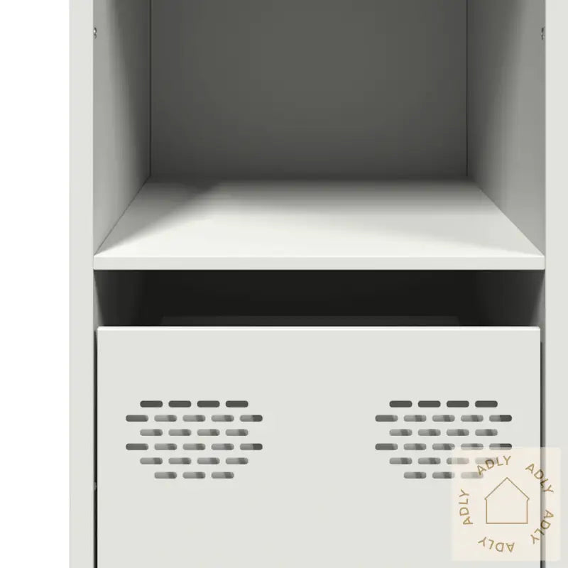 Skjenk Hvit 101,5X39X73,5 Cm Kaldvalset Stål