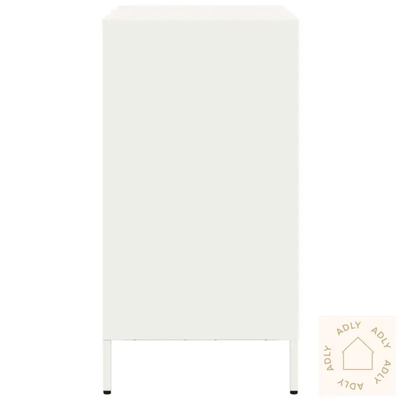 Skjenk Hvit 68X39X73,5 Cm Kaldvalset Stål