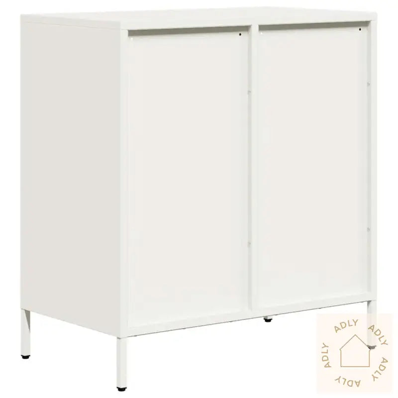 Skjenk Hvit 68X39X73,5 Cm Kaldvalset Stål