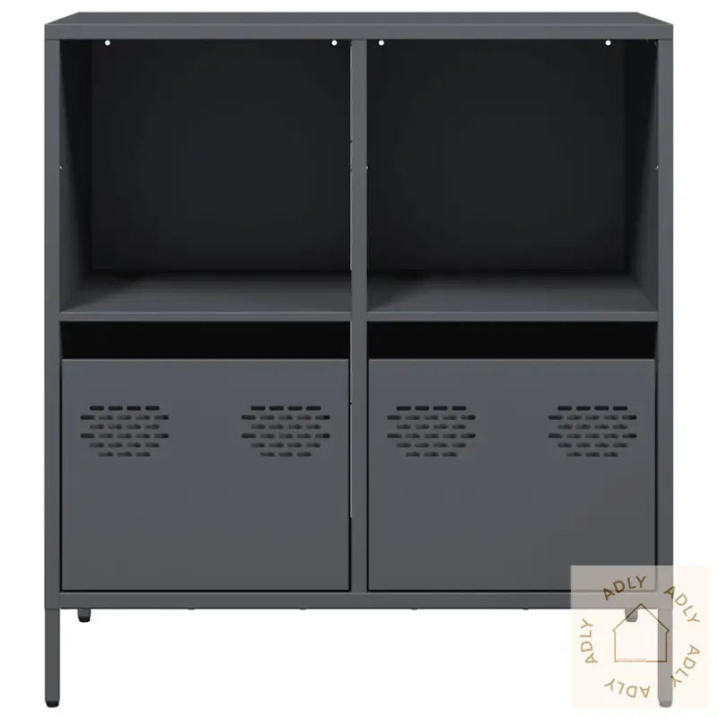 Skjenk Antrasitt 68X39X73,5 Cm Kaldvalset Stål