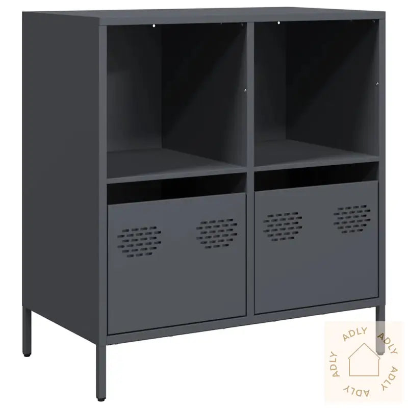 Skjenk Antrasitt 68X39X73,5 Cm Kaldvalset Stål