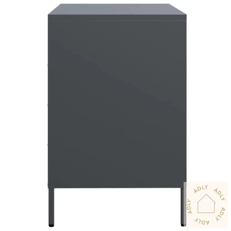 Skjenk Antrasitt 68X39X58,5 Cm Kaldvalset Stål