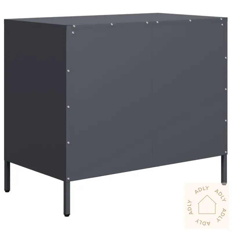 Skjenk Antrasitt 68X39X58,5 Cm Kaldvalset Stål