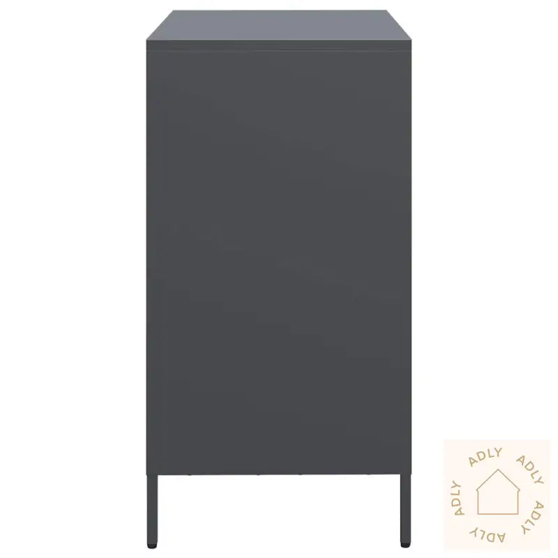 Skjenk Antrasitt 68X39X73,5 Cm Kaldvalset Stål