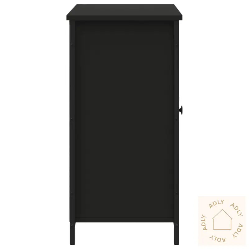 Skjenk Svart 100X35X70 Cm Konstruert Tre