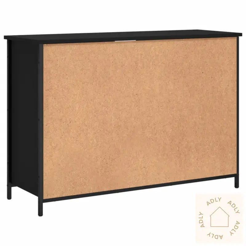 Skjenk Svart 100X35X70 Cm Konstruert Tre