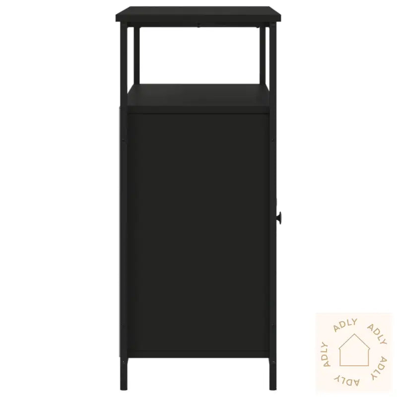 Skjenk Svart 100X35X80 Cm Konstruert Tre